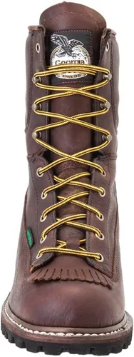 Vista 4 de Botas de trabajo impermeables para hombre Georgia Boot con cordones de punta a punta