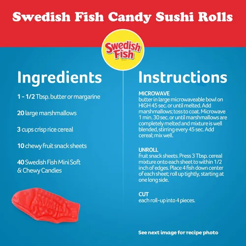 Vista 10 de Caramelo suave y masticable surtido Swedish Fish, 1,90 libras