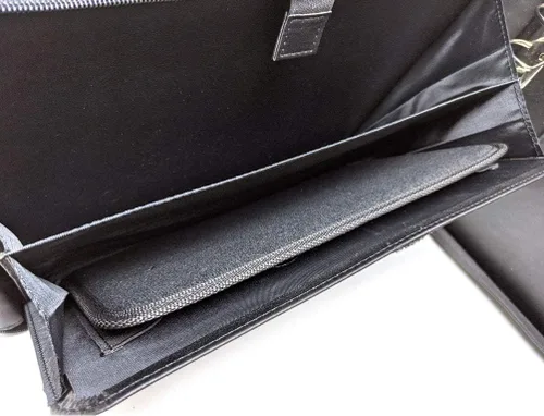 Vista 8 de MSP - Carpeta de 7 anillos con asa, cierre de cremallera para páginas de 3 a A, cheques personales o comerciales con talón