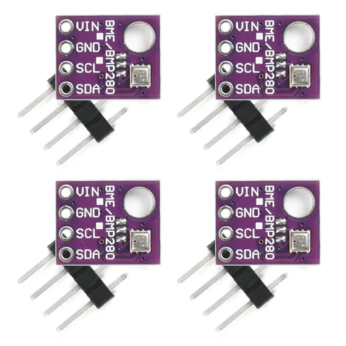 Vista 8 de 2 piezas BME280 módulo de sensor de presión atmosférica temperatura humedad 3.3V Módulo sensor IIC SPI Breakout GY-BME280
