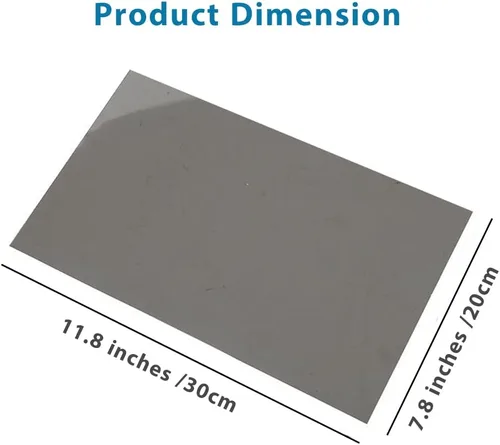 Vista 2 de Láminas de película polarizada adhesiva, filtro polarizador lineal de 11.8 x 7.8 pulgadas para reparación de pantalla y física educativa, paquete