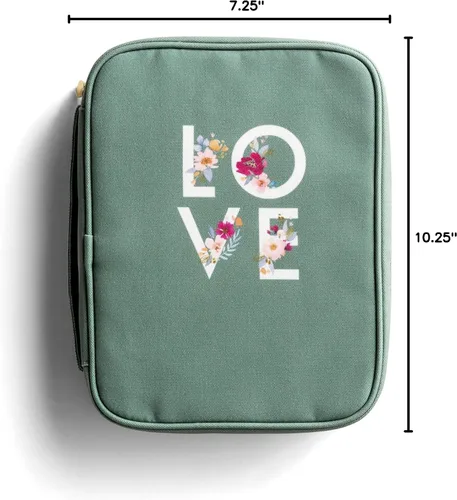 Vista 4 de Dayspring Studio 71 - Funda de lona verde con cremallera (J7419)