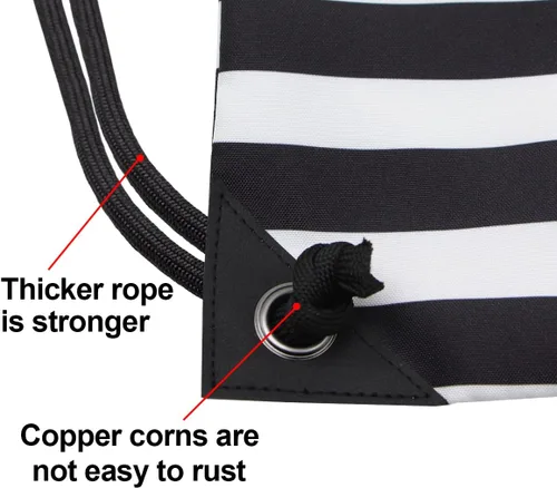 Vista 3 de HOLYLUCK - Mochila, bolsa deportiva con cordón ajustable para gimnasio
