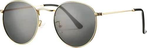 Vista 7 de Pro Acme Gafas de sol polarizadas de metal redondas pequeñas para mujer, estilo retro