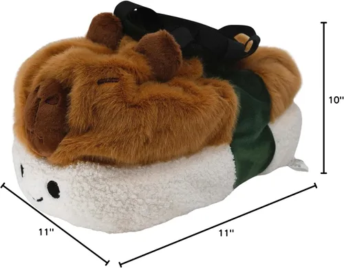 Vista 4 de Capybara Sushi Chalk Bag – Lindo accesorio de escalada en roca para gimnasio interior y uso al aire libre
