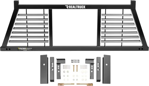 Vista 2 de RealTruck Backrack Marco de Estante Semi-Persianas + Kit de Hardware para uso con caja de herramientas de 21 pulgadas, combo Sin Perforación