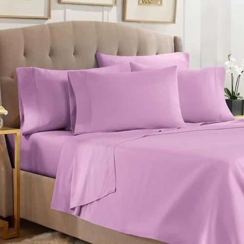Vista 22 de Empyrean Juego de sábanas individuales - 110 GSM 4 piezas de sábanas para cama individual, sábanas de tamaño individual doble cepillado, sábanas