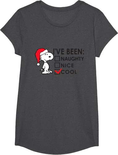 Vista 40 de Peanuts - Camiseta de Navidad fresca de Snoopy, Azul Blanco