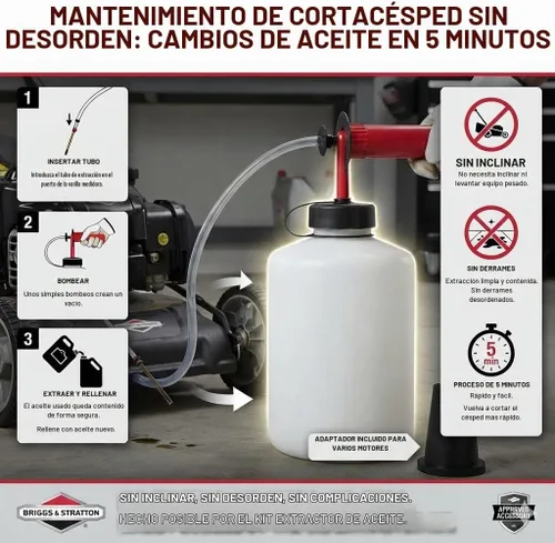 Vista 4 de Briggs & Stratton 5430K bomba extractora de aceite, 3.38 pt