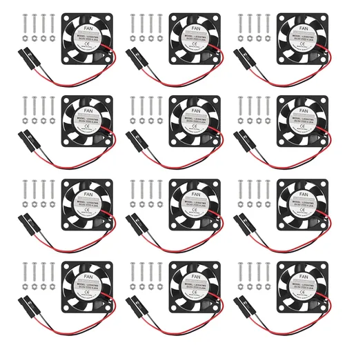 Vista 13 de Ventilador Raspberry Pi – Paquete de 10 disipadores de calor de refrigeración de CPU, separando interfaz uno a dos, 3.3 V 5 V para Pi4, Pi3, Pi2