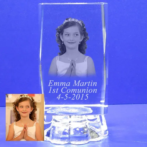 Vista 6 de Grabado láser personalizado con foto personalizada como bautismo, boda, primera comunión, Mi Bautizo, Sweet 16, Quinceañera, Mis 15 años, Comunión