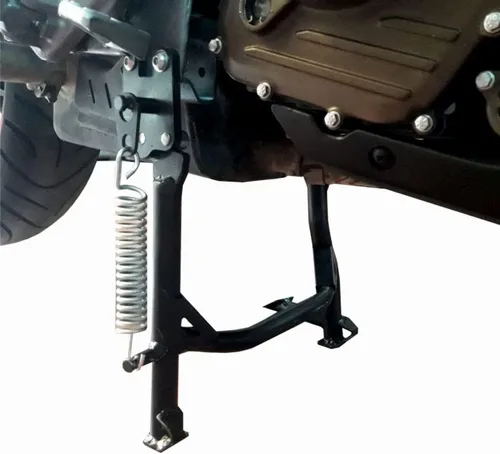 Vista 3 de GP Kompozit Soporte central negro compatible con Bajaj Dominar 400 2017-2019