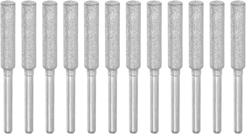 Vista 10 de HARFINGTON 2 paquetes (12 piezas) brocas de diamante para motosierra de 5/32 pulgadas de cabeza de cilindro de 0.157 in, amoladora eléctrica