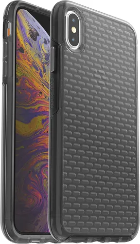 Vista 7 de OtterBox - Funda ultradelgada para iPhone X y XS (solamente) - Funda protectora transparente con acento de fieltro de lujo (magenta cristalino)
