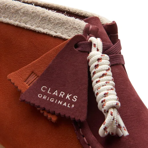 Vista 6 de Botas Wallabee para hombre (combinación naranja oscuro)