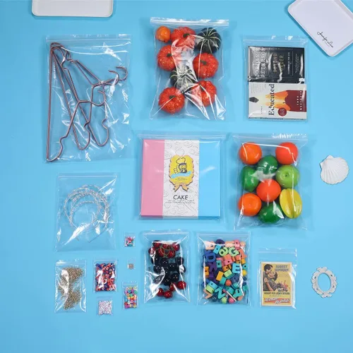 Vista 9 de 200 bolsas de 1 x 1 pulgada, gruesas, de 2,4 mil, pequeñas, transparentes, con cierre de cremallera, bolsas de polietileno, bolsas de plástico