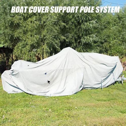Vista 5 de Funtery 4 piezas de cubierta de barco poste de soporte ajustable cubierta de barco sistema de soporte de plástico ABS poste Jon accesorios