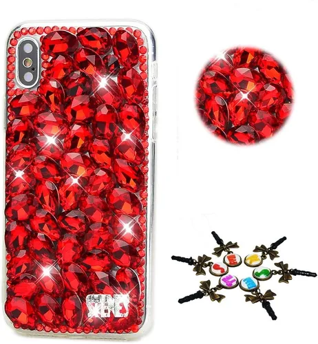 Vista 20 de Sparkle Case compatible con Samsung Galaxy Z Flip 2 5G - Elegante - Funda 3D hecha a mano con diamantes de imitación de diamantes de imitación