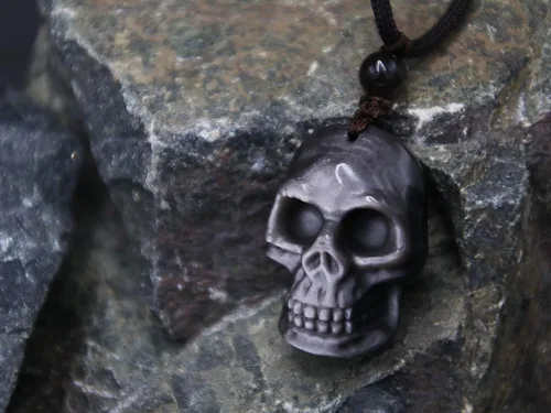Vista 6 de GENASTO Collar de piedra de obsidiana, colgante de cristal curativo, joyería espiritual, piedra natural para felicidad y suerte, Piedra, Ágata