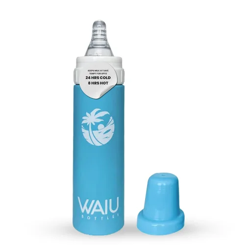 Vista 15 de Waiu - Biberón aislado de acero inoxidable de 4 onzas, mantiene las bebidas frías 24 horas, calientes 8 horas, sin BPA, aislado al vacío, biberón