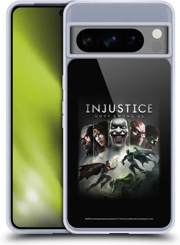 Vista 9 de Head Case Designs Officially Licensed Injustice Gods Among Us Battle Key Art Gel Case [Military Grade Protection] Compatible with Google Pixel 8 Pro