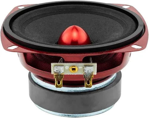 Vista 8 de Altavoz DS18 PRO de rango medio, cúpula en compresión de aluminio roja, altavoces de puerta de audio de alta calidad para auto o camión sistema