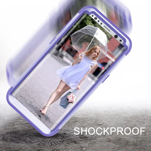 Vista 7 de Funda de teléfono para Samsung Galaxy S8, cubierta dura, a prueba de golpes, de silicona suave, híbrida, defensora de tres capas, resistente