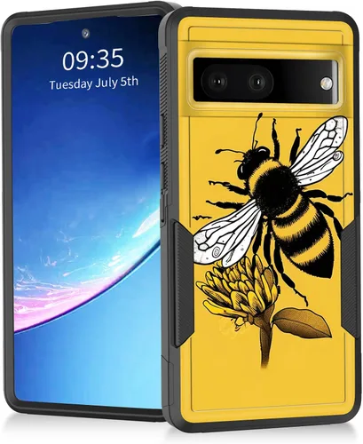 Vista 77 de Funda para Pixel 7a, resistente de doble capa híbrida de policarbonato duro de goma suave a prueba de golpes para Google Pixel 7A 6.1 pulgadas