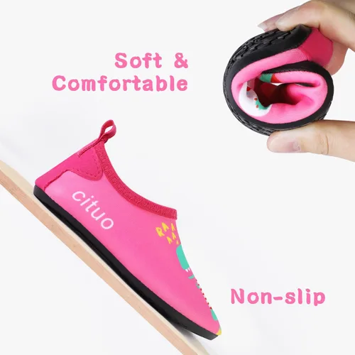 Vista 2 de Zapatos de agua para niños al aire libre, secado rápido, calcetines acuáticos para deportes, playa, natación, surf, ligeros, para niños pequeños