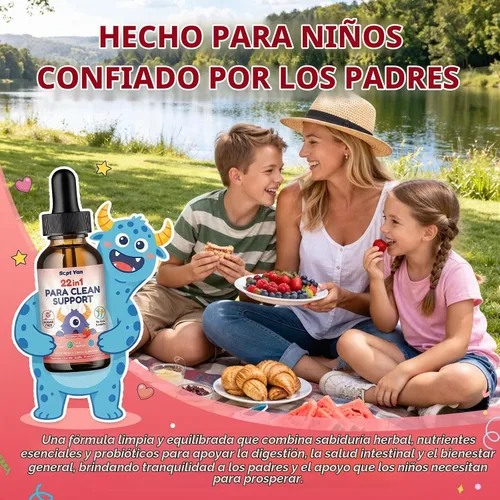 Vista 7 de Limpieza de parásitos 22 en 1 para humanos y niños, gotas líquidas de limpieza intestinal a base de hierbas con ajenjo, nogal negro, clavo
