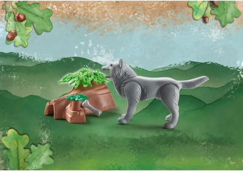 Vista 2 de Playmobil Wiltopia - Figura de animal lobo