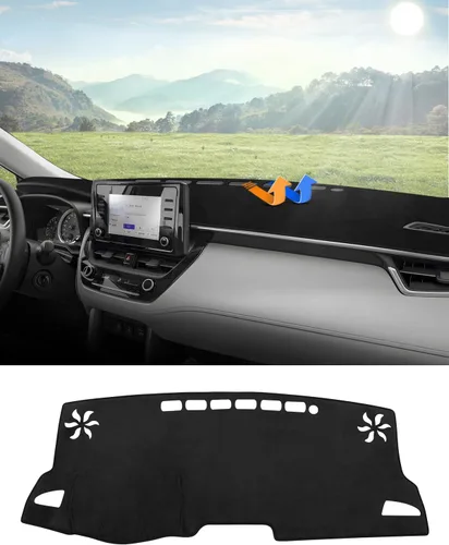 Vista 47 de Autorder Alfombrilla de cubierta de tablero para Toyota 4Runner 2003 2004 2005 2006 2007 2008 2009 Accesorios Cubierta de tablero de terciopelo