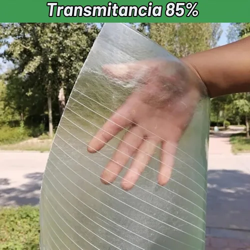 Vista 3 de Hoja de techo de policarbonato transparente, dosel de invernadero de plástico resistente a los rayos UV, paneles de aislamiento transparentes