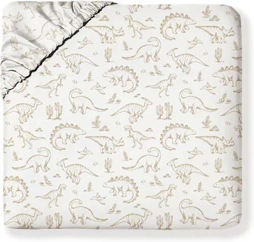 Vista 29 de MakeMake Organics Juego de sábanas bajeras orgánicas tamaño individual de algodón orgánico con certificación GOTS, sábana bajera ajustable con 1