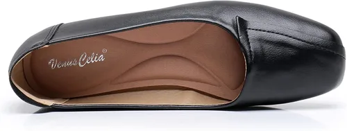 Vista 4 de VenusCelia Zapato plano de baile liso para mujer