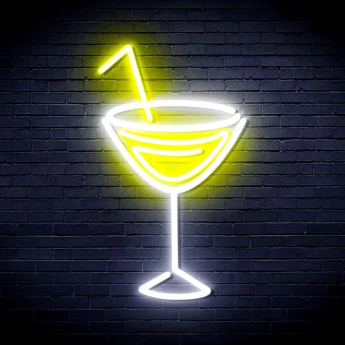 Vista 26 de AdvPro Seco Martini Flex Silicona LED Neon Sign - Azul - st16s32-fnu0207-b