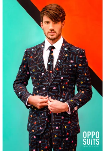 Vista 3 de Traje de Pacman para hombre Multicolor