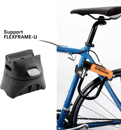 Vista 9 de Kryptonite Evolution Mini-5 - Cerradura en U para bicicleta, resistente antirrobo, soporte de montaje de grillete de acero de 0.51 pulgadas