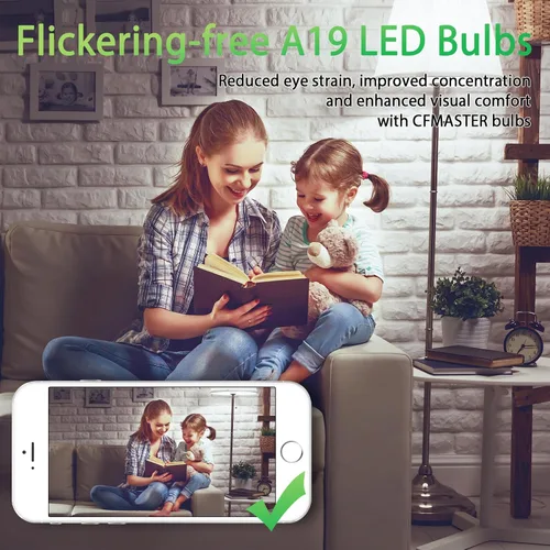 Vista 5 de Bombilla LED A19, bombillas LED equivalentes a 100 W, bombillas de luz diurna de 5000 K, 1500 lúmenes, bombilla de base estándar E26, bombillas