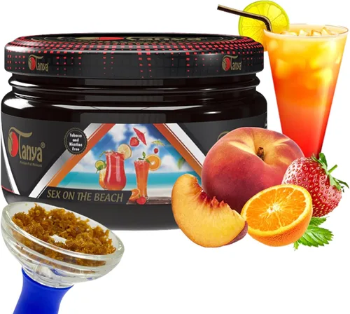Vista 30 de Tanya Herbal Hookah Molasas 100% sin nicotina y tabaco Sabores de shisha de narguile orgánicos Mezcla de frutas Sabores de shisha 250g Frascos
