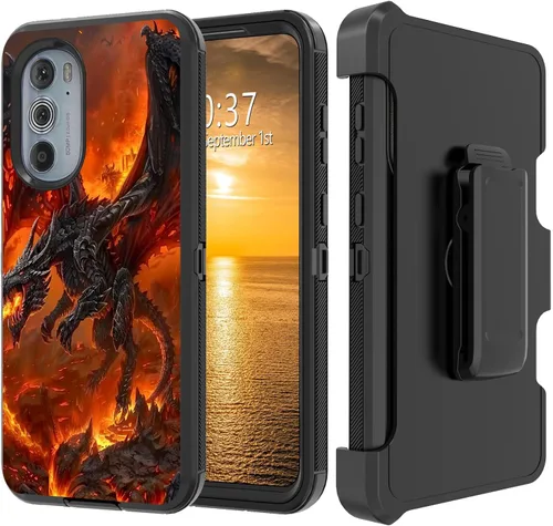 Vista 138 de Funda para Moto G Stylus 5G 2023 con funda de clip para cinturón y soporte, resistente de doble capa, resistente a prueba de golpes, para Motorola
