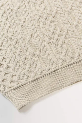 Vista 4 de Aran Crafts - Suéter de punto para hombre (100% lana de merino supersuave)