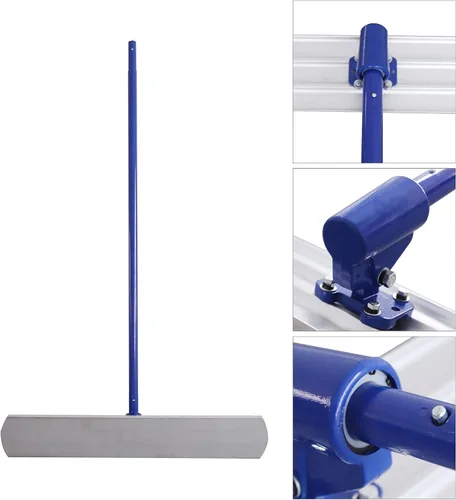 Vista 3 de Bull Float Herramientas de hormigón, kit de flotador de hormigón de 48 x 8 pulgadas, herramienta de hormigón de aleación de aluminio, paleta