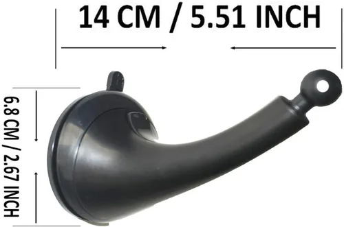 Vista 3 de Pmsanzay Paquete de 2 – Accesorio de ventosa de montaje en ventana para mini comederos de colibríes, gancho para colgar comederos de pájaros