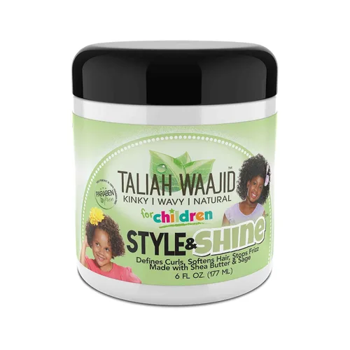 Vista 3 de Taliah Waajid black earth products Herbal Style & Shine para cabello natural 6oz (T092)