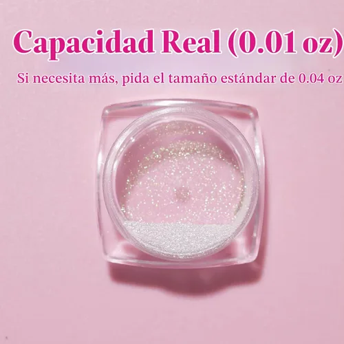 Vista 3 de Pretty Diva Aurora - Polvo de uñas cromado, 0.01 oz Aurora Mermaid Unicorn Iridescent Chrome Powder para uñas 0.04 oz Aurora