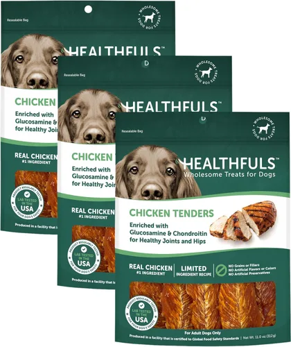 Vista 10 de Healthfuls Chicken Tenders - Golosinas para perros, 11 onzas