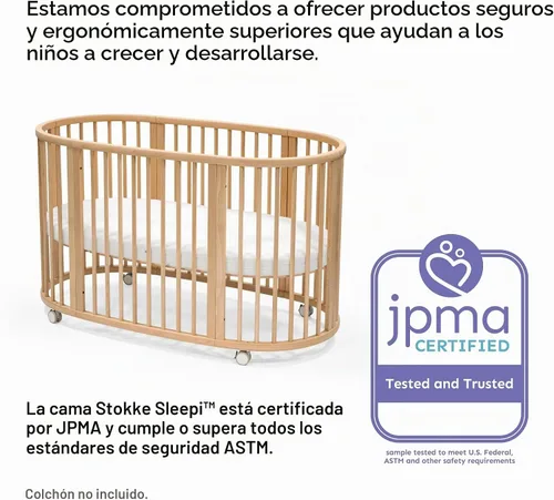 Vista 6 de Stokke Sleepi - Kit de extensión V3 para cuna Sleepi, color gris nebuloso