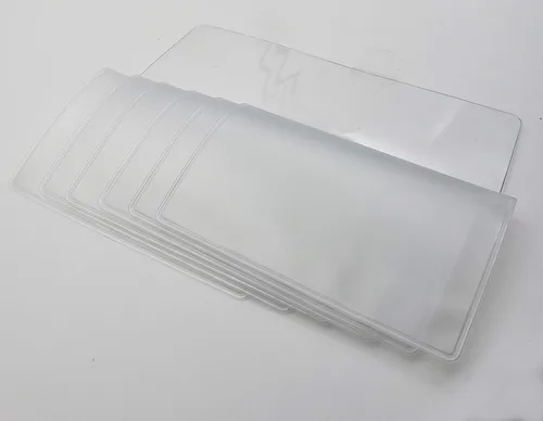 Vista 7 de QULSE - Juego de 2 insertos transparentes de alta calidad para cartera, Checkbook 6 Página, Minimalista