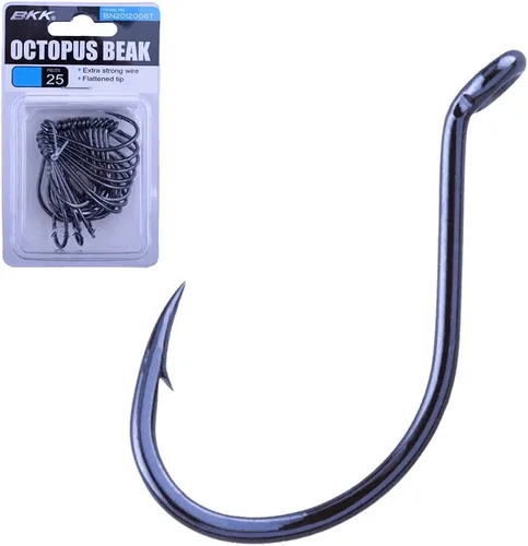 Vista 2 de BKK Hooks A-BP-0147 Pico de pulpo (B-25) Tamaño 2/0# 25 Pack